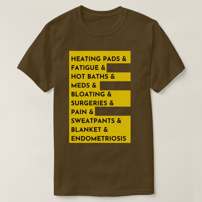 Camiseta Sensibilização para a endometriose (Frente do Design)