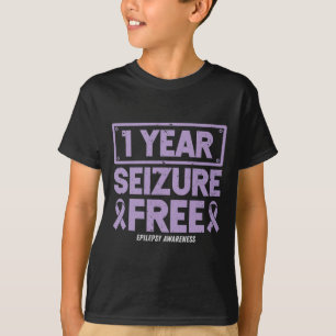 Camiseta Sensibilização para a Epilepsia 1 ano Convulsões F