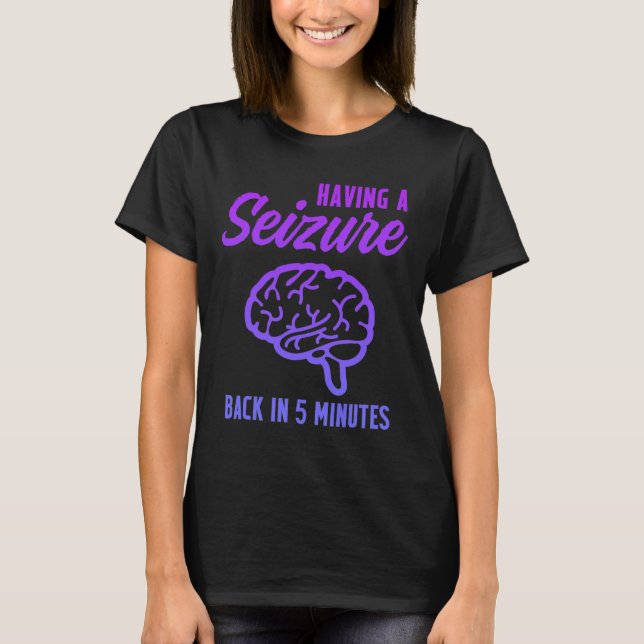 Camiseta Sensibilização para a epilepsia com ataques epilép (Frente)