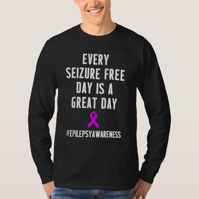 Camiseta Sensibilização para a Epilepsia Convulsões Guerrei (Frente)