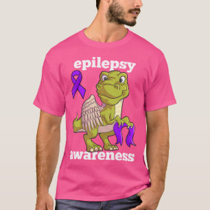 Camiseta Sensibilização para a Epilepsia Dinossauro Bonito