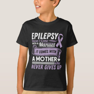 Camiseta Sensibilização para a epilepsia Mamãe não vem com