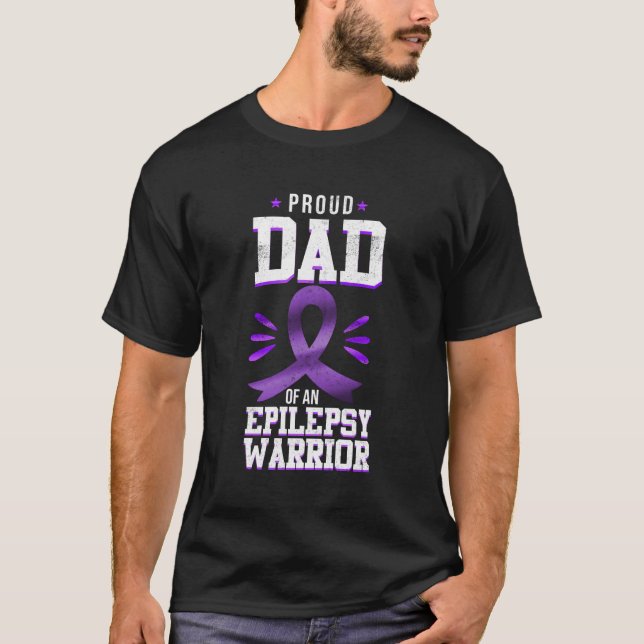 Camiseta Sensibilização Para A Epilepsia Pai Orgulhoso De U (Frente)