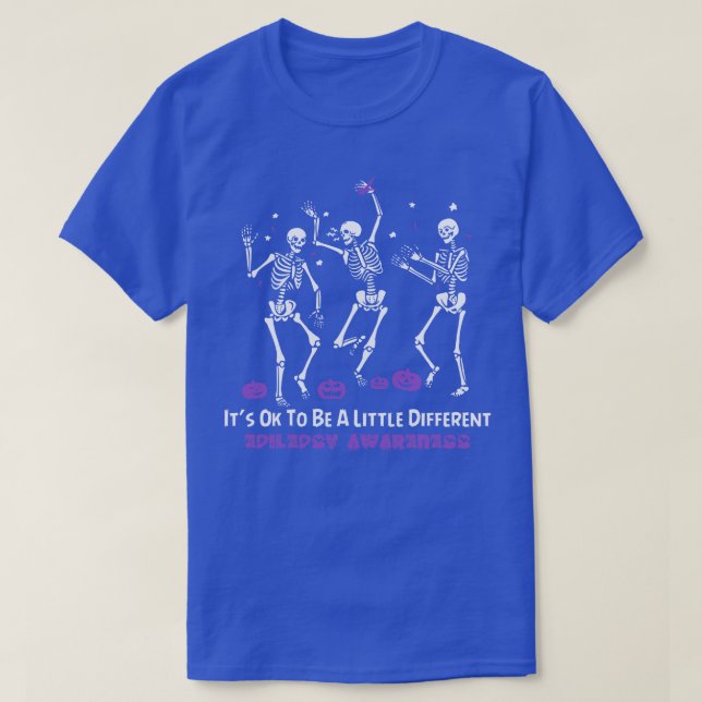 Camiseta Sensibilização Para A Epilepsia Tudo Bem Ser Um Po (Frente do Design)