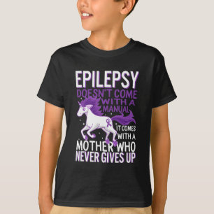 Camiseta Sensibilização para a Epilepsia Unicórnio Convulsõ
