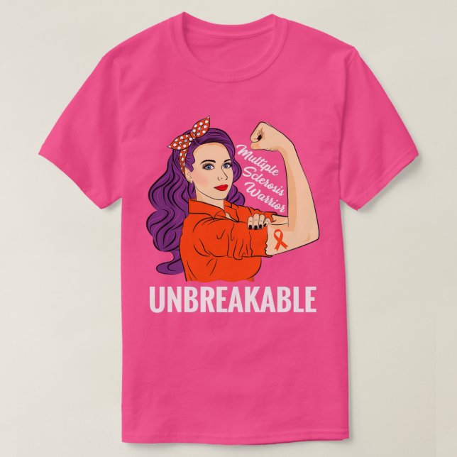 Camiseta Sensibilização para a Esclerose Múltipla MS Guerre (Frente do Design)