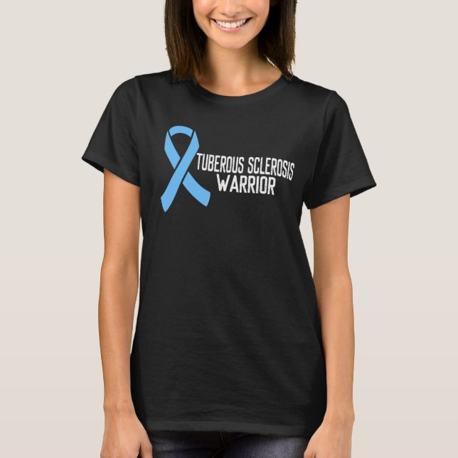 Camiseta Sensibilização para a Esclerose Tuberar Fita Azul  (Frente)