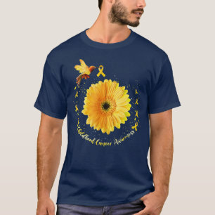 Camiseta Sensibilização para a infância do Cancer Hummingbi