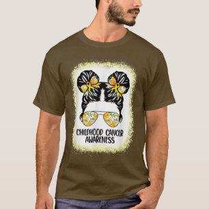 Camiseta Sensibilização para a infância do Cancer Mensagem
