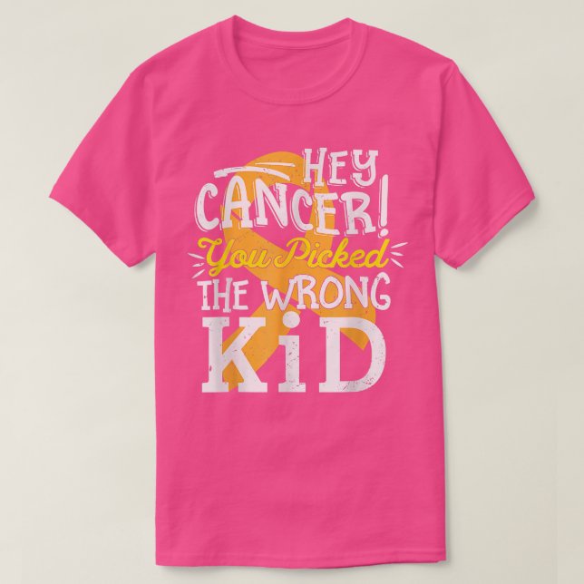 Camiseta Sensibilização para a infância do Cancer S (Frente do Design)