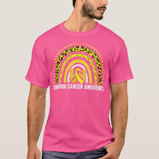 Camiseta Sensibilização para a infância do Cancer Tee Rainb