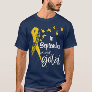 Camiseta Sensibilização Para A Infância Dos Canceres Em Set