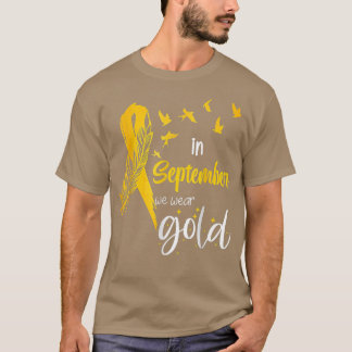 Camiseta Sensibilização Para A Infância Dos Canceres Em Set