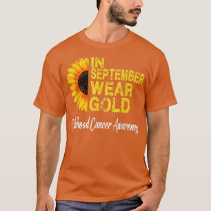 Camiseta Sensibilização para a infância e o Cancer Mês