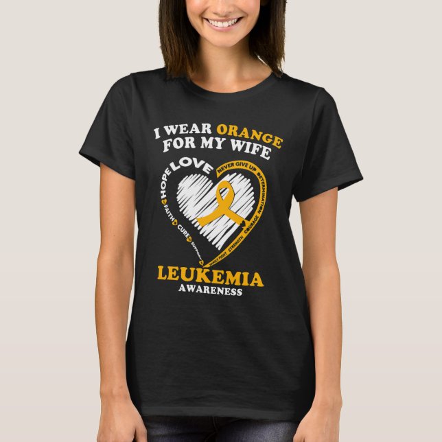 Camiseta Sensibilização para a Leucemia das Mulheres - Eu V (Frente)