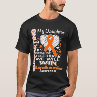 Camiseta Sensibilização para a Leucemia de Fita Que Apoia A