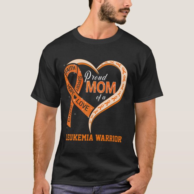 Camiseta Sensibilização Para A Leucemia Orgulha Mãe De Um G (Frente)