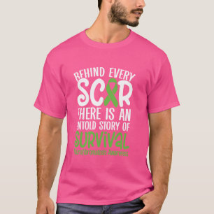 Camiseta Sensibilização para a neurofibromatose por trás de