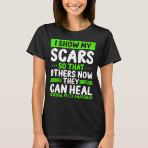 Camiseta Sensibilização para a paralisia cerebral mostra