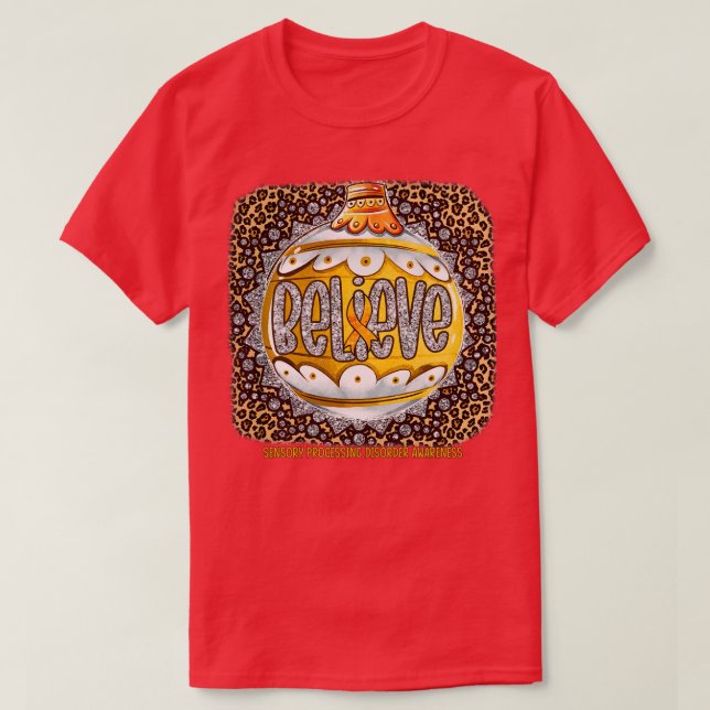 Camiseta Sensibilização para a Perturbação de Processamento (Frente do Design)