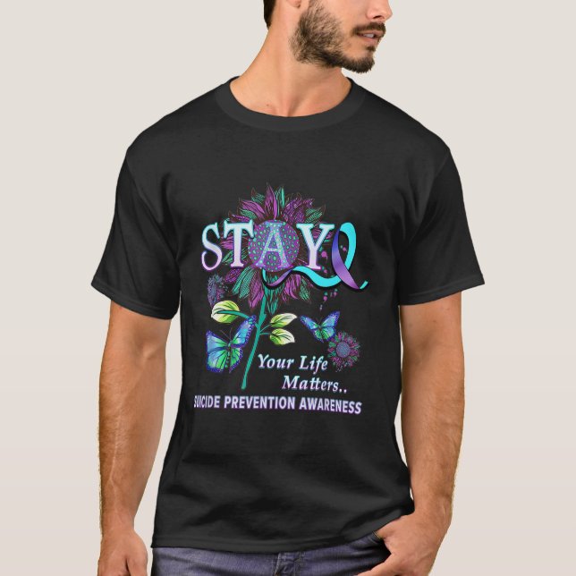 Camiseta Sensibilização para a prevenção do suicídio Manten (Frente)
