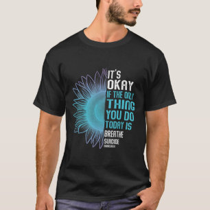 Camiseta Sensibilização Para A Prevenção Do Suicídio Roxo E