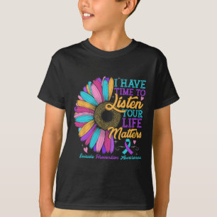 Camiseta Sensibilização Para A Prevenção Do Suicídio Tenho 