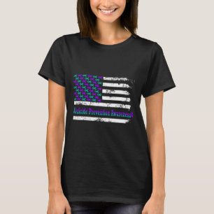 Camiseta Sensibilização Para A Prevenção Do Suicídio Usa Ba
