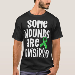 Camiseta Sensibilização para a saúde Algumas Feridas São In