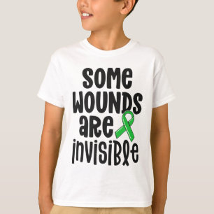 Camiseta Sensibilização para a saúde Algumas Feridas São In