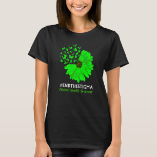 Camiseta Sensibilização Para A Saúde Mental A Borboleta De 