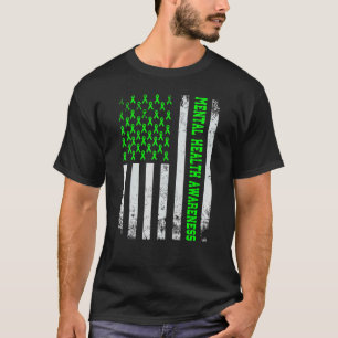 Camiseta Sensibilização para a saúde mental Afetou o pavilh