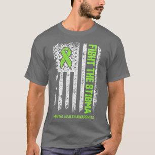 Camiseta Sensibilização para a saúde mental combate o estig