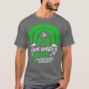 Camiseta Sensibilização Para A Saúde Mental Em Maio Eu Vist