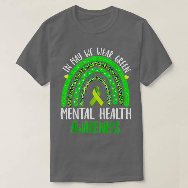 Camiseta Sensibilização Para A Saúde Mental Em Maio Vestimo (Frente do Design)