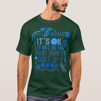Camiseta Sensibilização Para A Saúde Mental Está Bem Para N