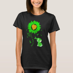 Camiseta Sensibilização para a saúde mental Fita de Girasso