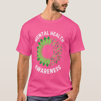 Camiseta Sensibilização para a saúde mental Girassol