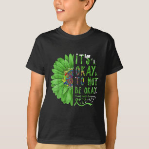 Camiseta Sensibilização Para A Saúde Mental Girassol Está T