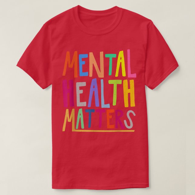 Camiseta Sensibilização para a Saúde Mental Mês Saúde Menta (Frente do Design)