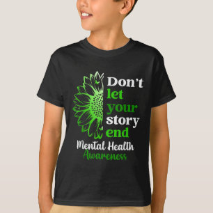 Camiseta Sensibilização para a saúde mental não deixe a his