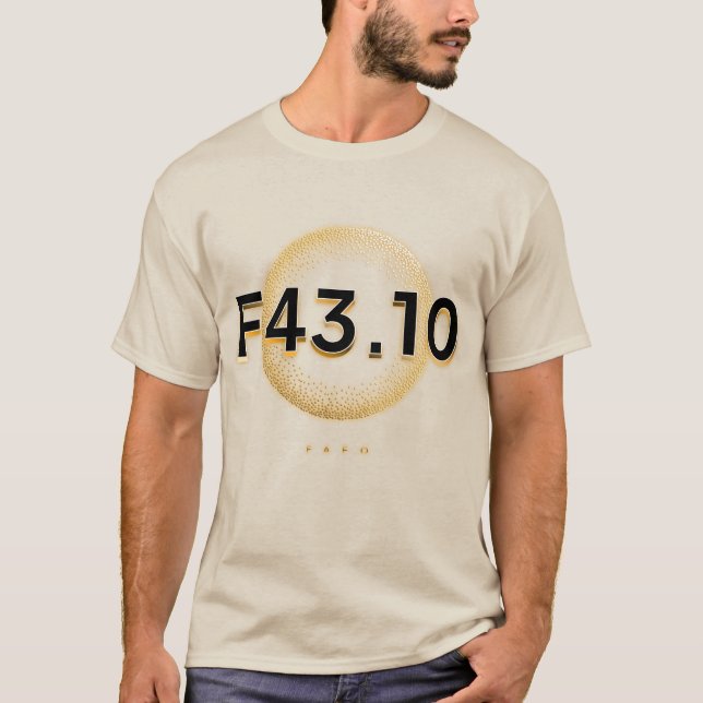 Camiseta Sensibilização para a saúde mental PTSD F43.10 (Frente)