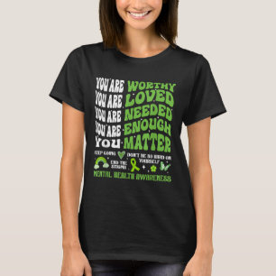 Camiseta Sensibilização Para A Saúde Mental S Suporte Motiv