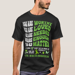Camiseta Sensibilização Para A Saúde Mental S Suporte Motiv