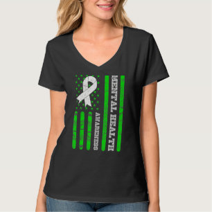 Camiseta Sensibilização Para A Saúde Mental Sobre Homens Am