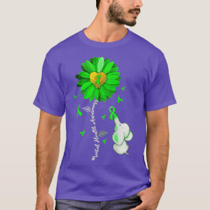 Camiseta Sensibilização para a saúde mental Sunflower Green