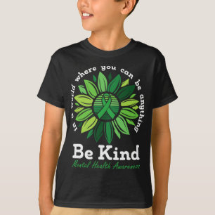 Camiseta Sensibilização para a saúde mental Sunflower Green