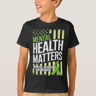 Camiseta Sensibilização para a saúde mental Suporte à saúde
