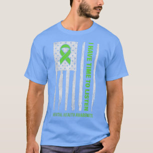 Camiseta Sensibilização Para A Saúde Mental Tenho Tempo Par