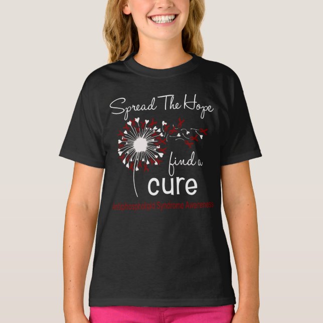 Camiseta Sensibilização para a Síndrome Antifosfolípide Cur (Frente)